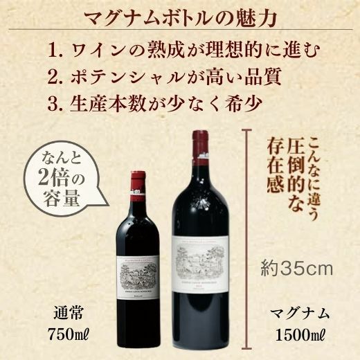 シャトー・ラフィット・ロートシルト2018 マグナムボトル | 高級ワイン