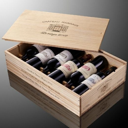 シャトーオリジナル木箱付】シャトー・マルゴー2019 水平飲み比べ6本
