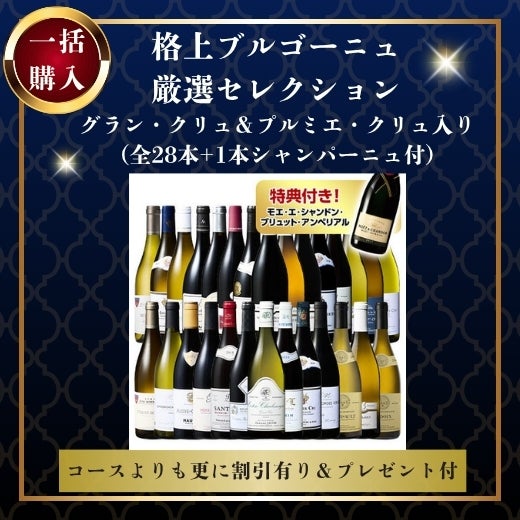特典付！格上ブルゴーニュ厳選セレクション 【一括購入】